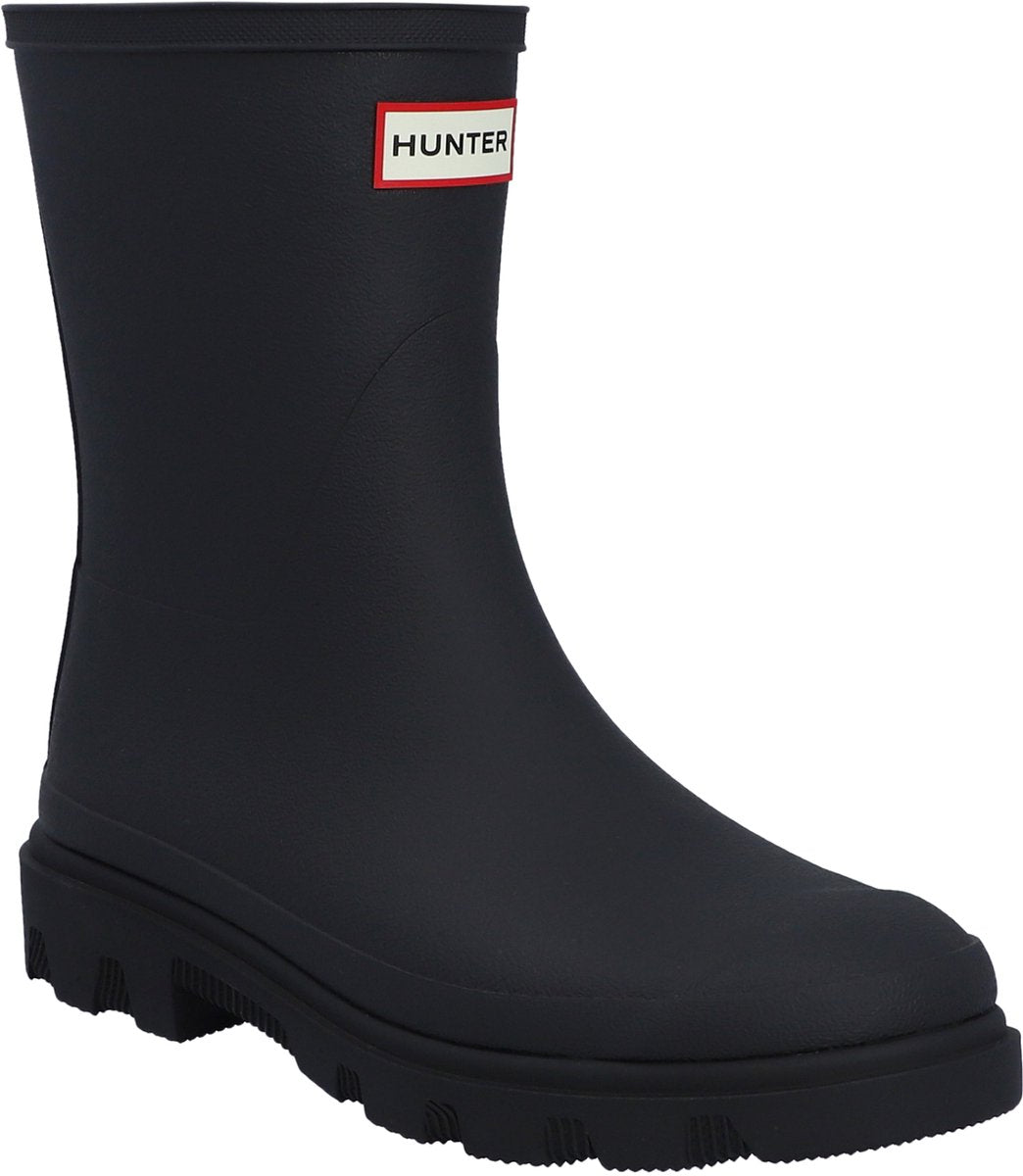 Botte isolée courte Hunter Downpour, bottes de pluie unisexes - noir