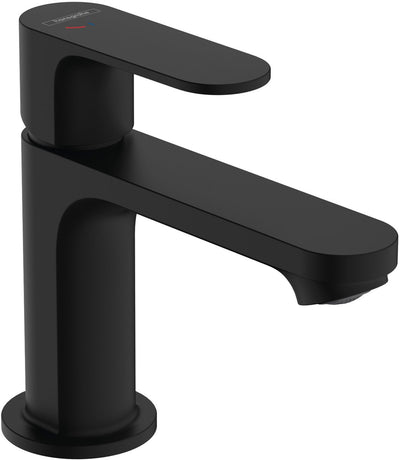 Hansgrohe rebris s - mitigeur de lavabo - commande à levier unique - démarrage à froid à économie d'énergie - avec vidage automatique - taille 80 mm - noir mat