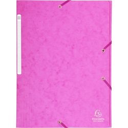 Chemises 3 rabats exacompta 17108h carton flammé