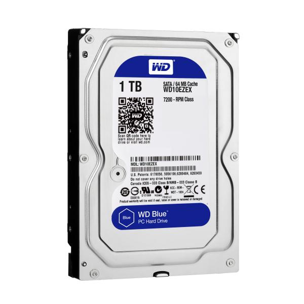 Western Digital Western Digital WD10EZEX Caviar Blue HDD, 1TB, 3,5, SATA3, 64 Mo, 7200 tr / min, 150 MIBS, 6,8W