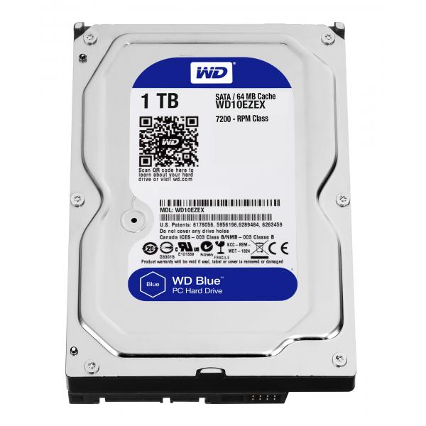 Western Digital Western Digital WD10EZEX Caviar Blue HDD, 1TB, 3,5, SATA3, 64 Mo, 7200 tr / min, 150 MIBS, 6,8W