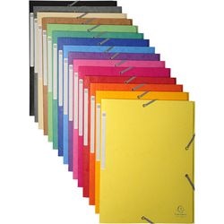 Chemises 3 rabats exacompta 17100h carton brillant