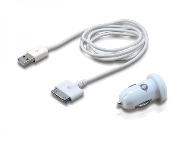 Câble concepttronic conceptronic cusbcar2aset avec chargeur de tablette de voiture, 2A