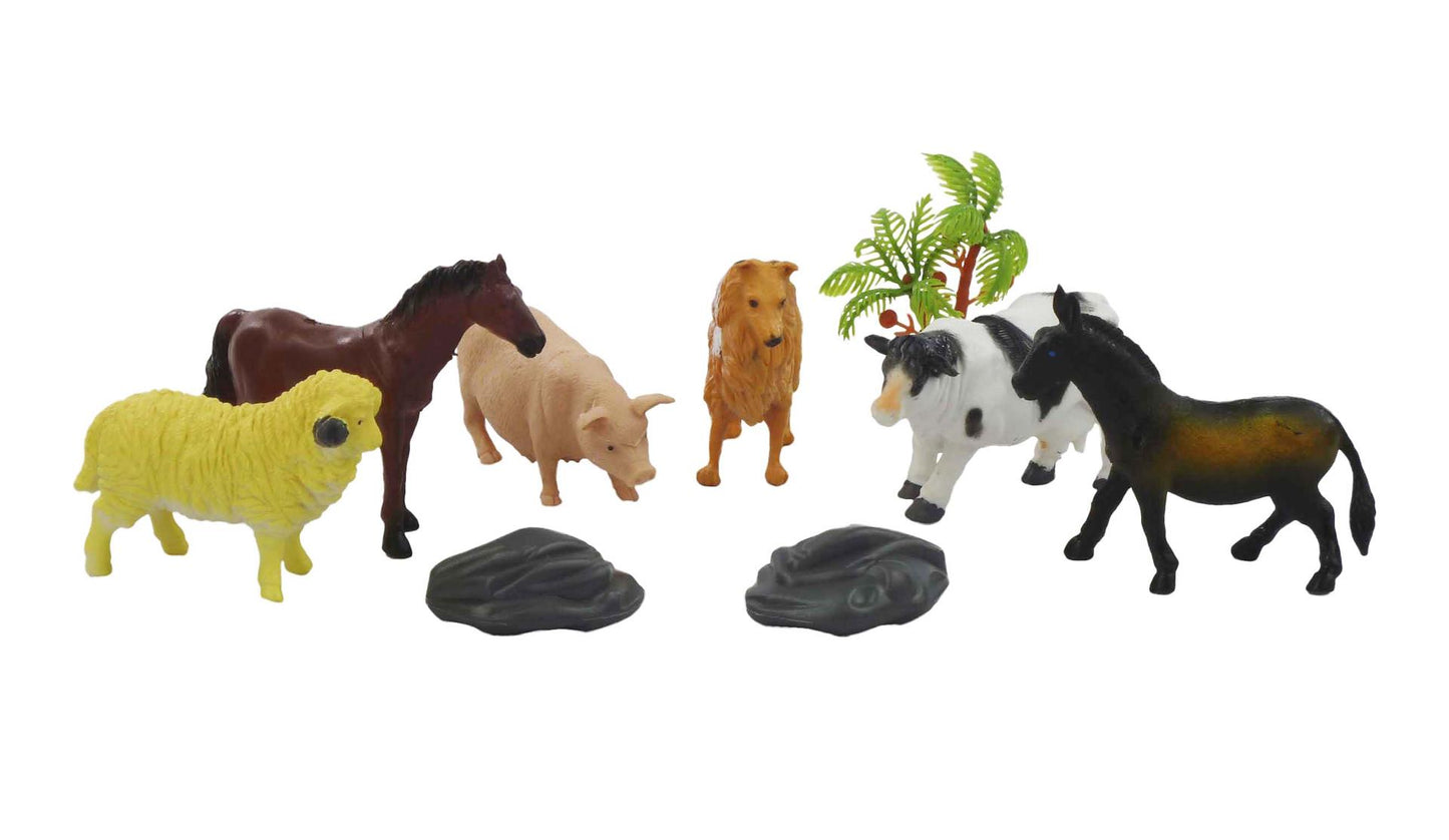 Aro animaux de la ferme en sachet 9 pièces