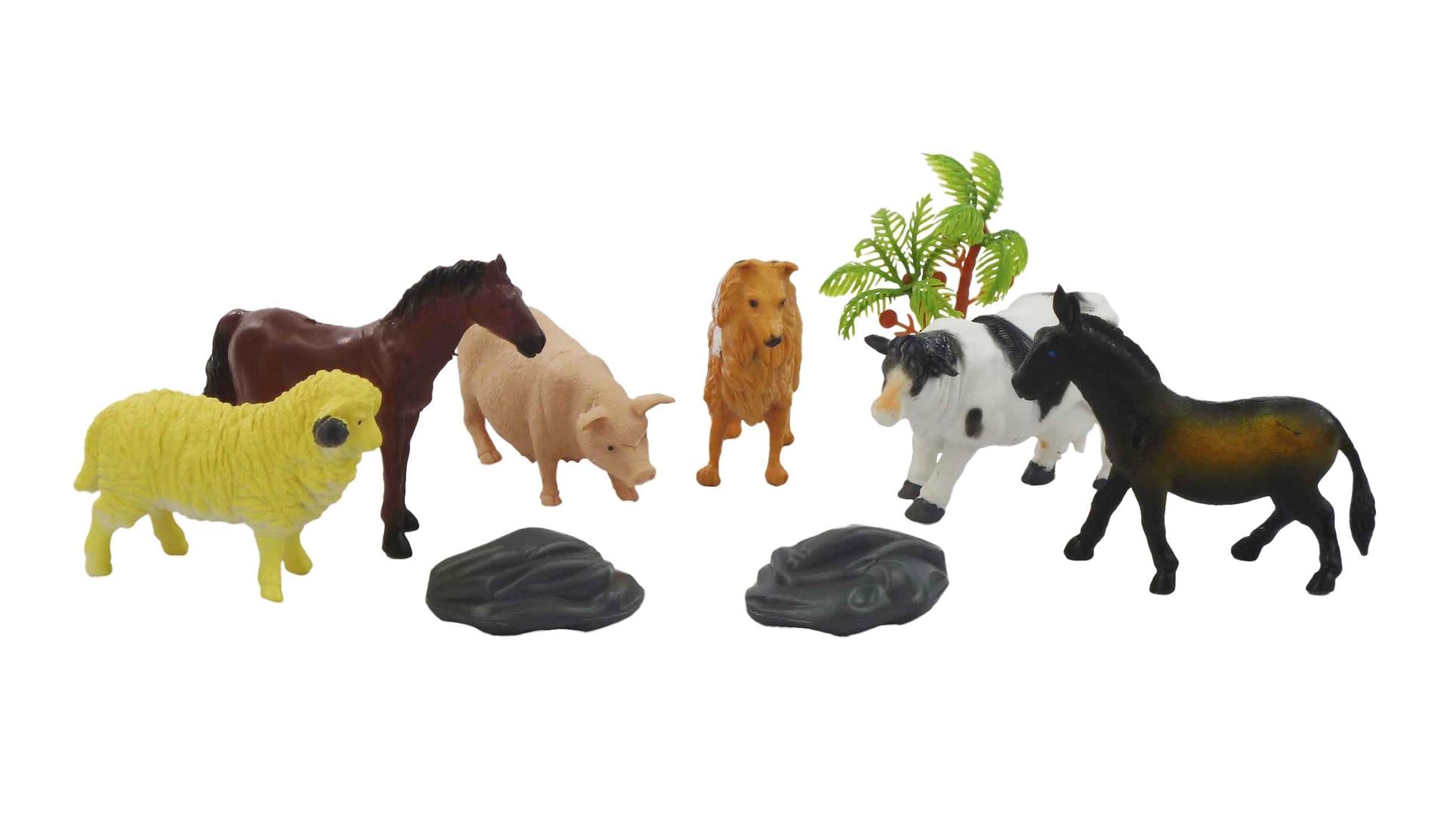 Aro animaux de la ferme en sachet 9 pièces