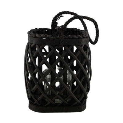 Dijk natural collections lanterne saule 18x18x19,5cm noir