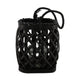 Dijk natural collections lanterne saule 18x18x19,5cm noir