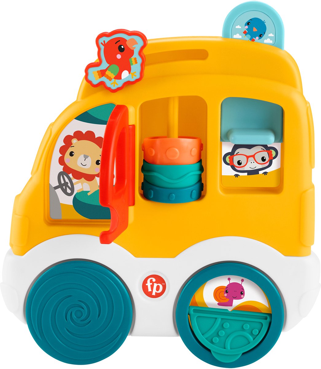 Voiture de découverte des amis des animaux Fisher-price, 0,5 ans, sonore, en plastique, multicolore