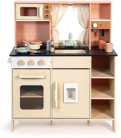 Cuisine ludique Mentari - crème - 77,70x32,50x91,40cm - avec accessoires - 3 ans