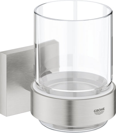 Grohe start cube verre avec support - supersteel (aspect inox) 41097dc0
