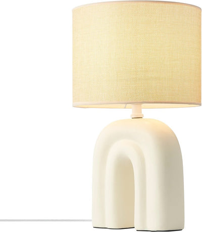 Nordlux brume-lampe de table-céramique-textile-e27-beige