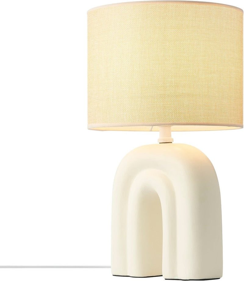 Nordlux brume-lampe de table-céramique-textile-e27-beige