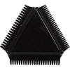 Creativ company peigne en caoutchouc texturé, taille 9 cm, noir, 1 pièce