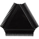 Creativ company peigne en caoutchouc texturé, taille 9 cm, noir, 1 pièce
