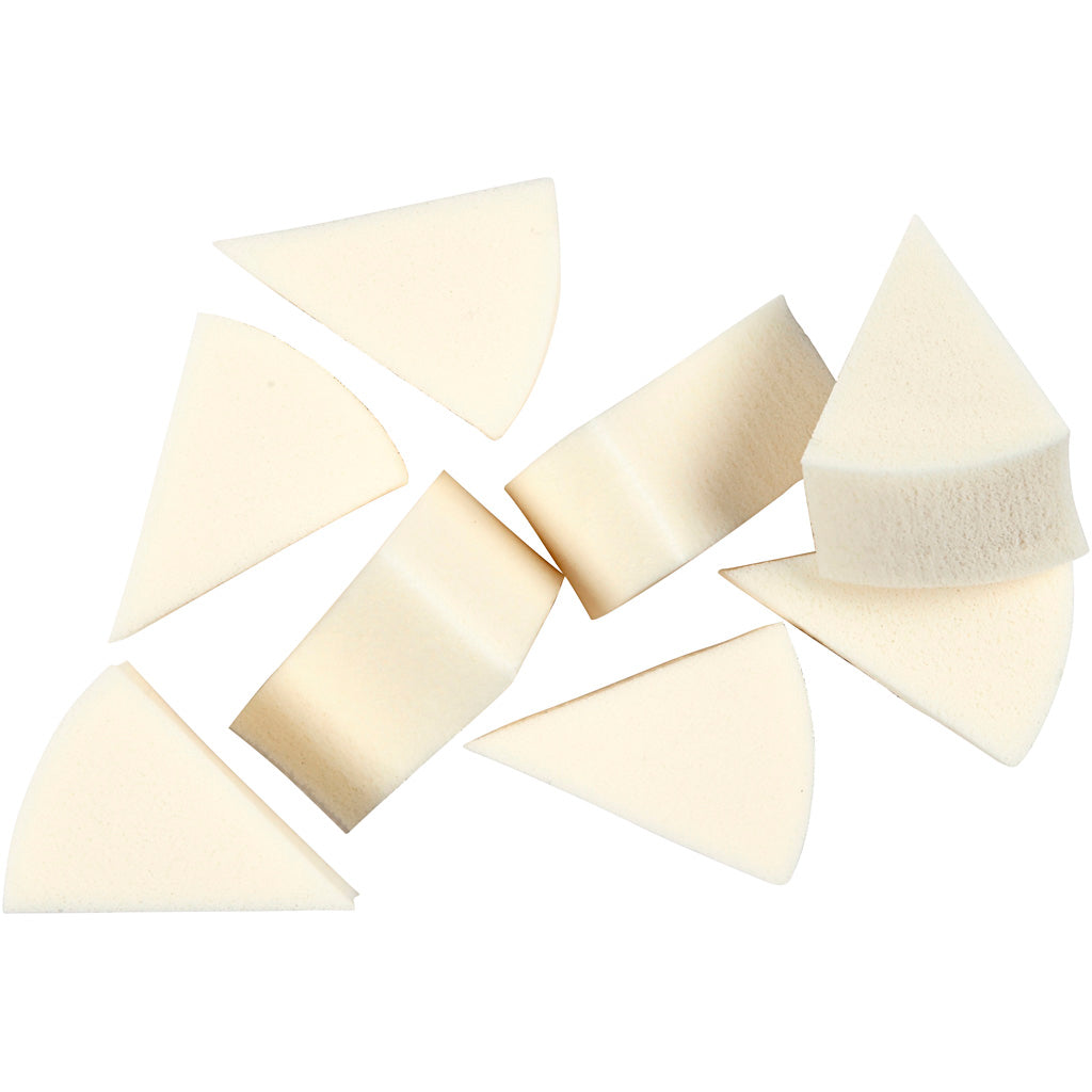 Éponges Creativ company, L: 40 mm, L: 25 mm, blanches, 8 pièces 1 boîte