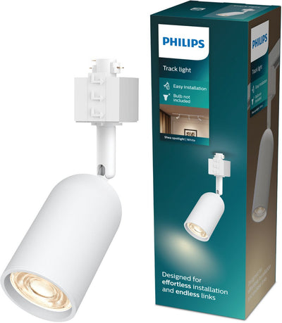 Philips led philips easylink shea - spot - raccord gu10 - puissance maximale : 7w - blanc - éclairage sur rail