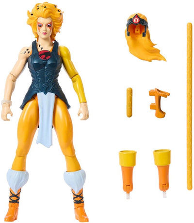 Mattel figurine articulée les maîtres de l'univers x Thundercats cheetara figurine articulée 14 cm