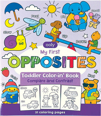 Ooly - livre de coloriage pour enfants d'âge préscolaire - mes premières contradictions