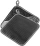 Maniques Westmark - maniques pratiques pour travailler en toute sécurité sur la cuisinière et le four, gants de cuisine résistant à la chaleur jusqu'à 250 °C - gris anthracite