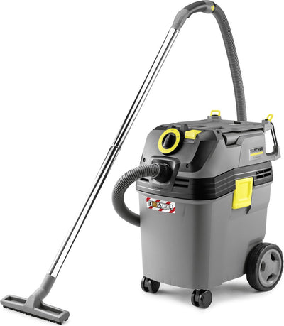 Aspirateur eau et poussière professionnel Kärcher nt 40 1 ap l - 1380 w - 40 litres - réservoir en plastique - nettoyage semi-automatique du filtre - classe de poussière l