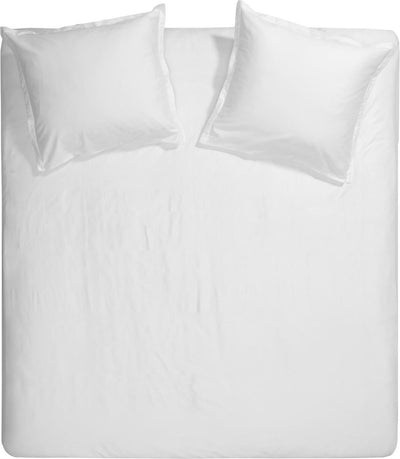 Housse de couette Cendrillon - lits jumeaux - satin - 240x200 220 cm - blanc + 2 taies d'oreiller 60x70