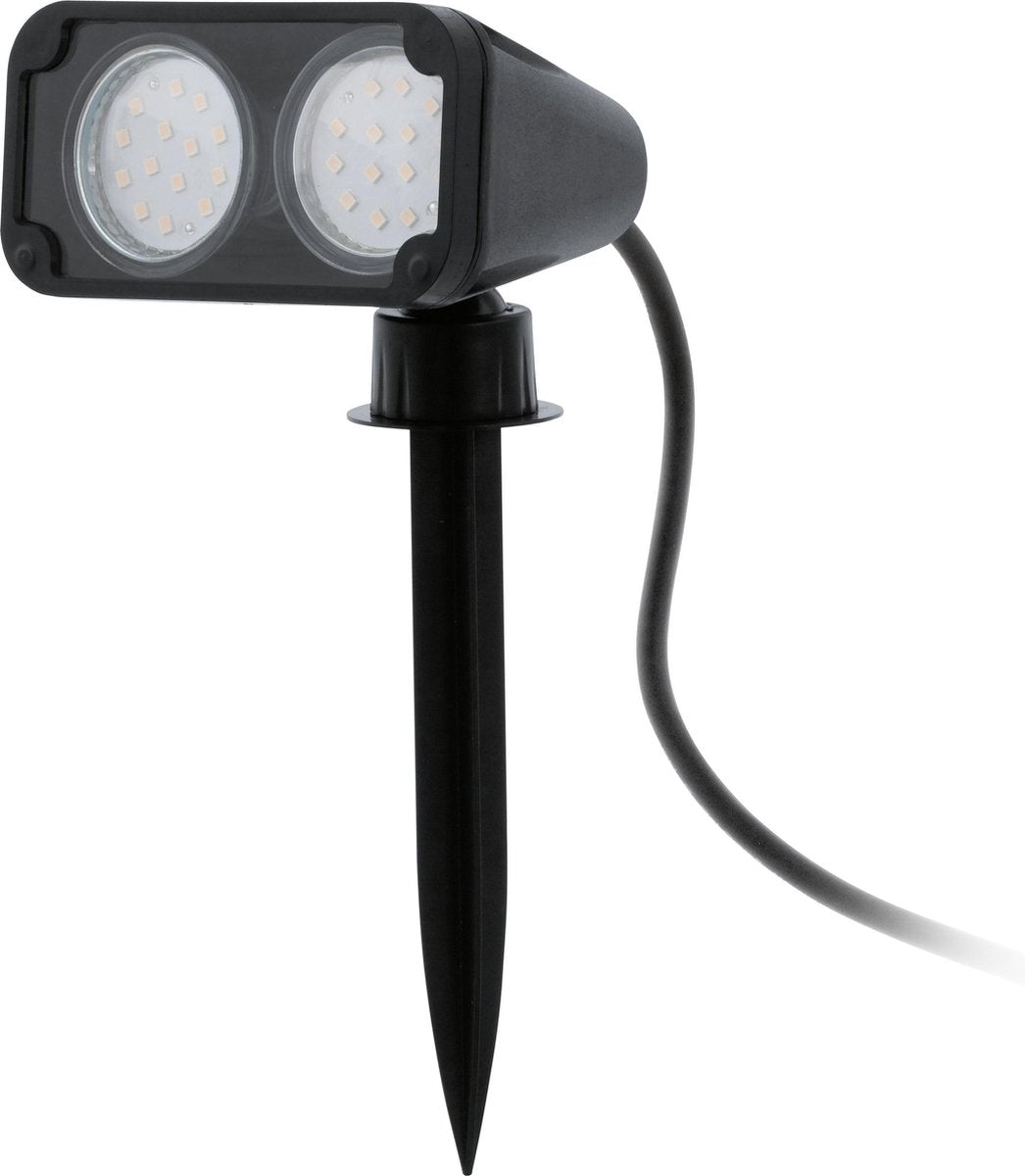 Eglo nema 1 - éclairage extérieur - spot de jardin - 2 lumières - LED - noir