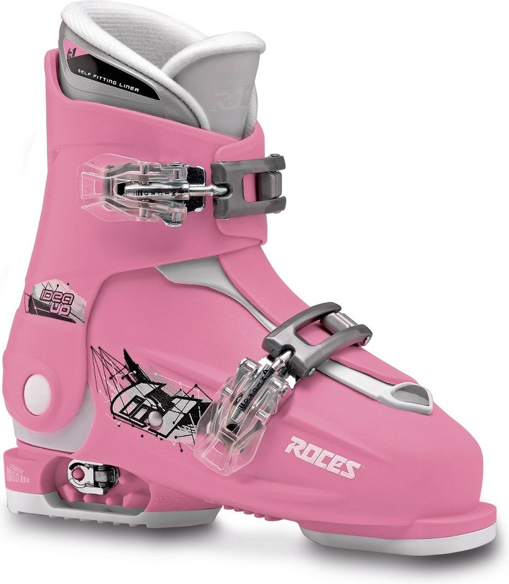 Roces - idea up - chaussures de ski - enfants - 19,0-22,0 (30-35) - rose - blanc