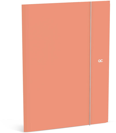 Dossier élasto couleur Qc - orange fluo