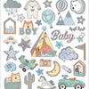 Crétiv Company Stickers Baby Boy, 1 feuille