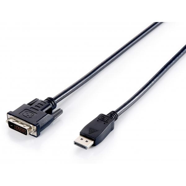 Équipez l'équipement 119336 DisplayPort au câble vidéo DVI-D à double liaison, M M, 2M, noir