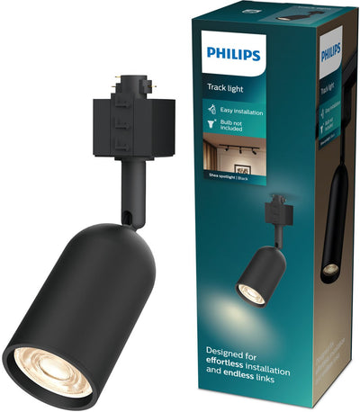 Philips led philips easylink shea - spot - raccord gu10 - puissance maximale : 7w - noir - éclairage sur rail