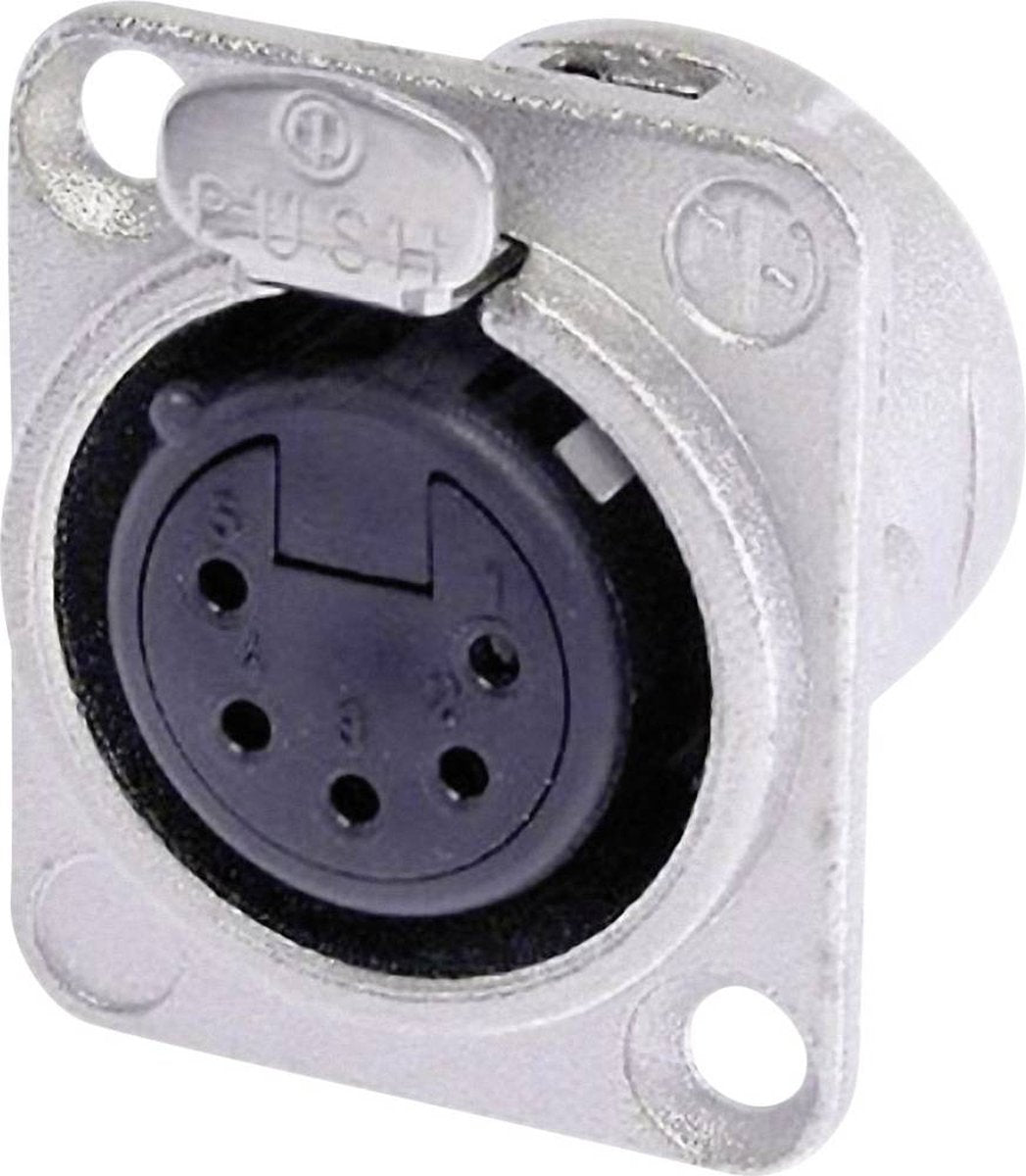 Neutrik nc5fd-l-1 connecteur xlr bride, contacts droits nombre de broches: 5 argent 1 pièce(s)