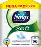 Papier toilette doux Nalys - 96 rouleaux - blanc - pack économique