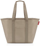 Sac shopping Reisenthel markethopper - avec compartiments - 17 l - taupe