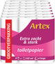 Papier toilette doux et résistant Artex - Papier toilette 4 épaisseurs - 63 rouleaux (7x9)