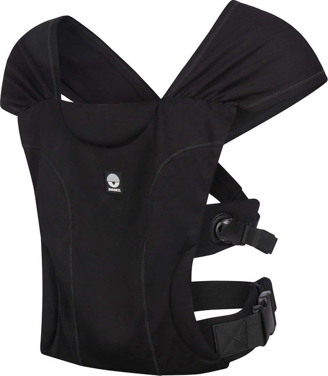 Dooky® porte-bébé et porte-bébé dooky en un - porte-bébé hybride be one noir - porte-bébé dès la naissance 56-74 cm - porte-bébé bébé nouveau-né - porte-bébé ergonomique - porte-bébé