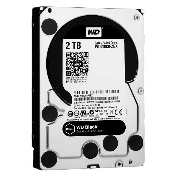 Western Digital Western Digital WD2003FZEX Black Performance Performance Desktop HDD, 2TB, 3,5, SATA3, 64 Mo, 7200 tr / min, 164 Mo