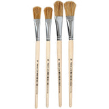 Pinceaux à laque Creativ company, taille 10+16, l : 13-18 mm, l : 13-17 cm, plats, 4 pièces 1 boîte - afbeelding 1