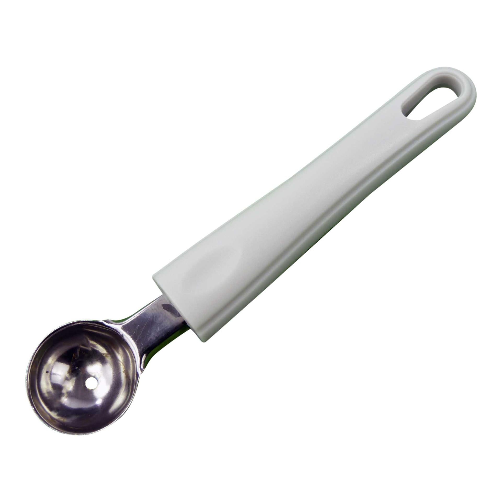 Aro houseware boule à beurre de melon acier inoxydable manche en plastique blanc