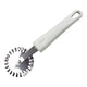 Coupe-pizza Aro houseware en acier inoxydable avec manche en plastique blanc