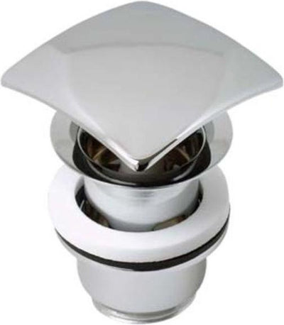 Bouchon de vidange design Plieger - avec trop-plein - chromé