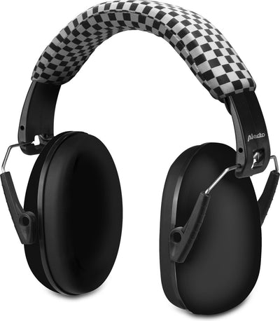 Protection auditive Alecto pour enfants - atténue les sons forts - augmente la concentration - cache-oreilles bv-71 - noir - parfait pour la saison des festivals