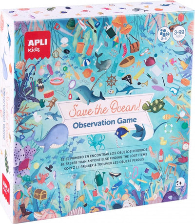 Jeu d'observation pour enfants Apli, sauvez l'océan