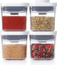 Conteneur de stockage Oxo pop 2.0 mini carré - mini - lot de 4 pièces