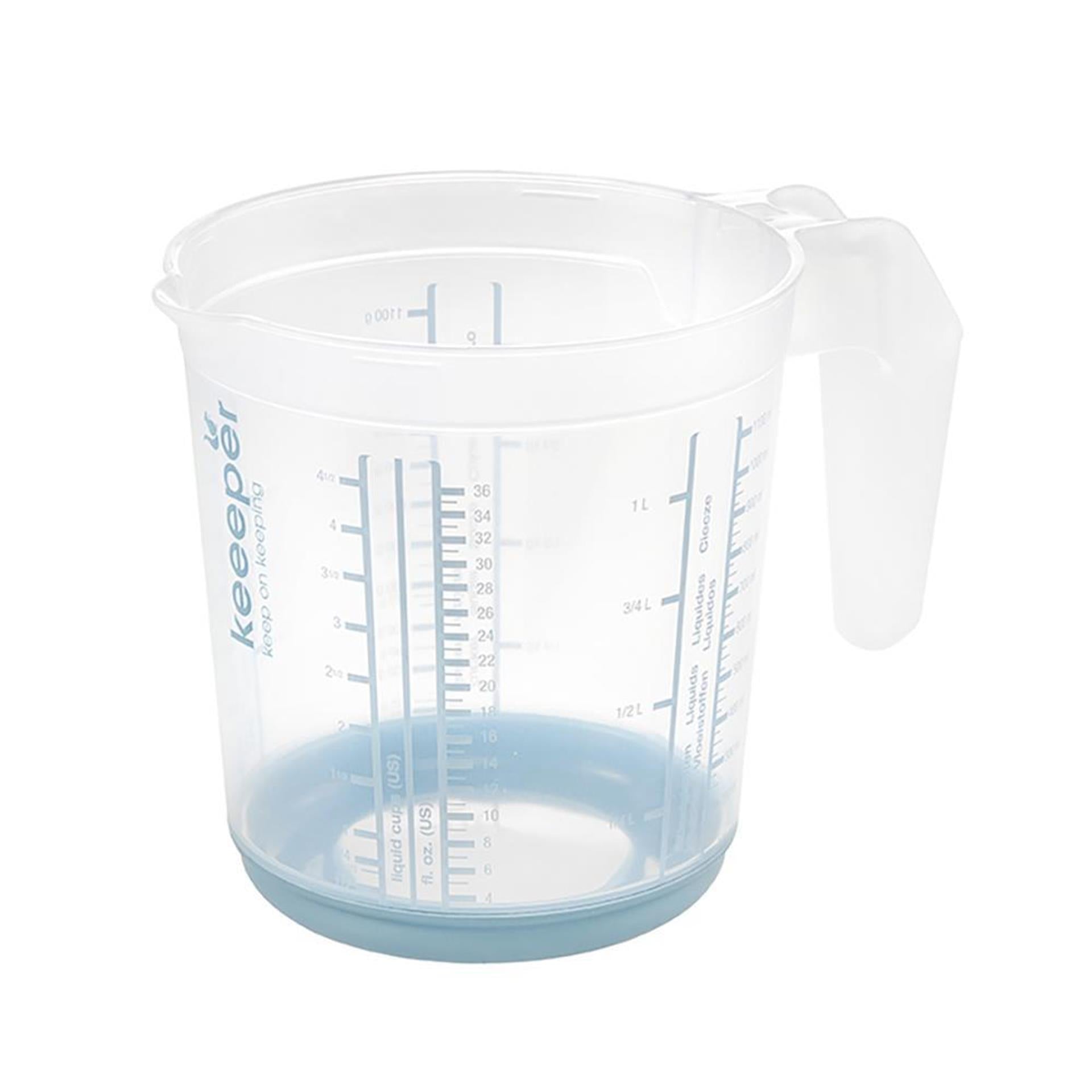 Keeper verre doseur antidérapant 1l bleu