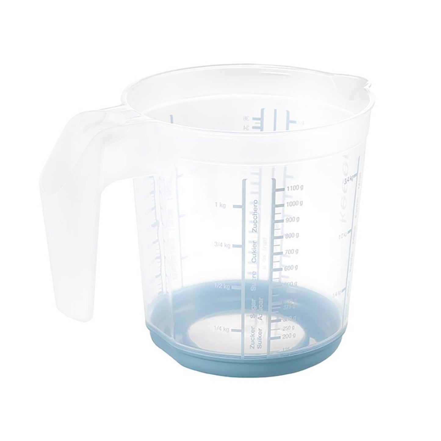 Keeper verre doseur antidérapant 1l bleu