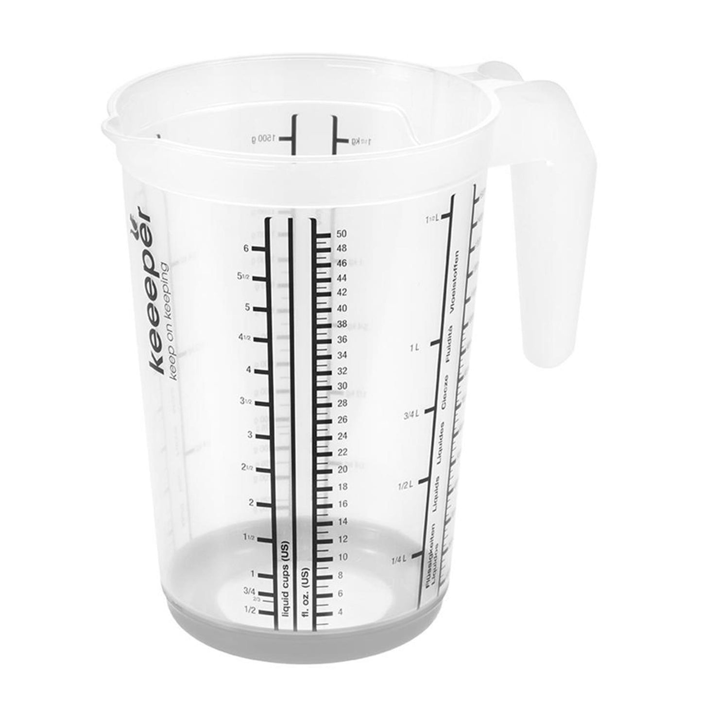 Keeper verre doseur antidérapant 1,5l gris