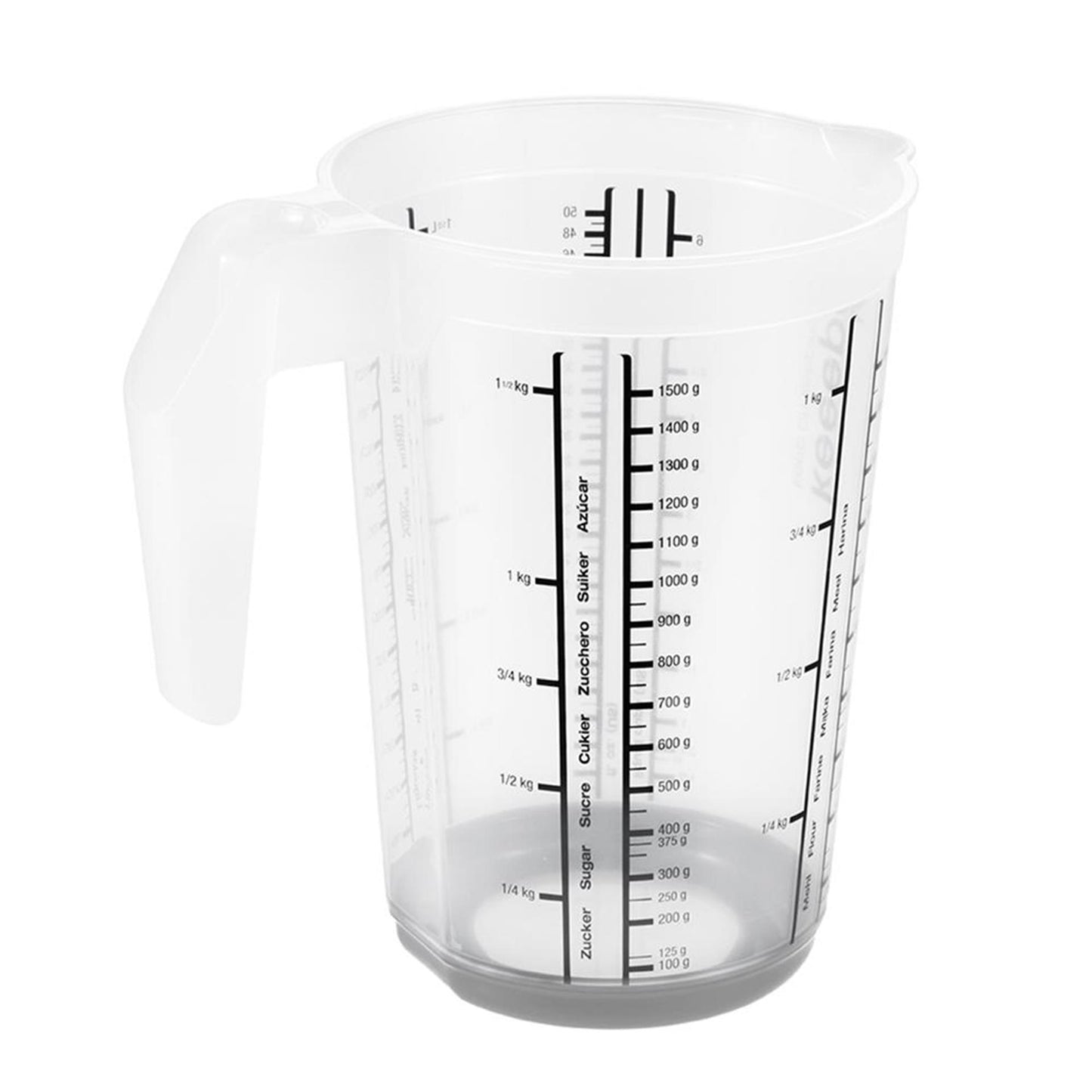 Keeper verre doseur antidérapant 1,5l gris