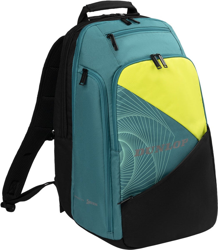 Dunlop - sac à dos sx performance - sac de tennis - sarcelle noir jaune