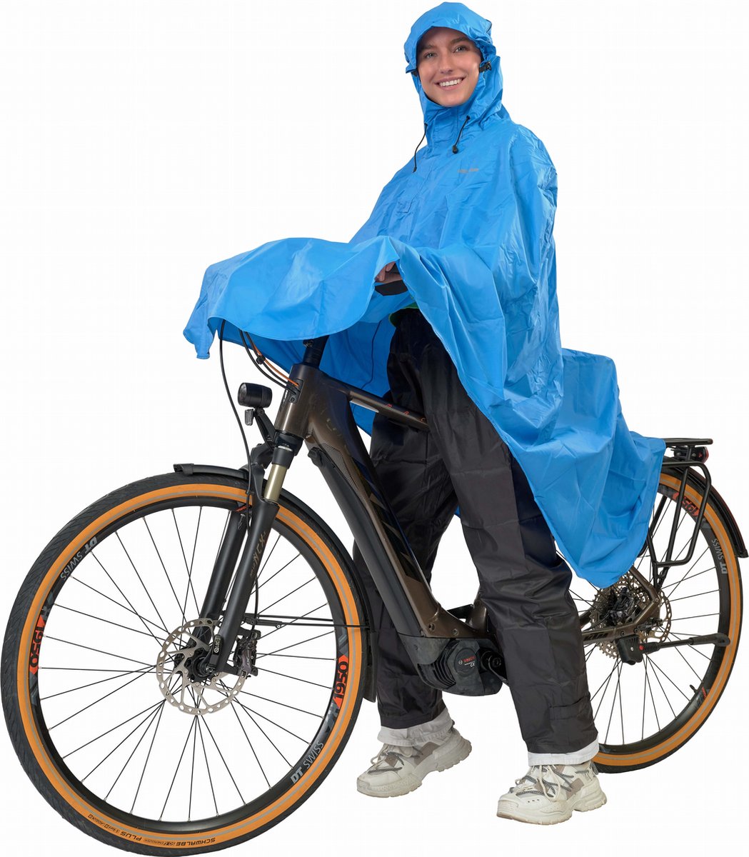 Poncho vélo outdoor Lowland 100% imperméable (10 000 mm) - respirant (8 000 g m²) sans PFA !